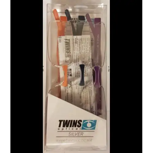 Mast Twins Argent Triple Lunettes de Lecture +1.00 Dioptrie 3 Pièces
