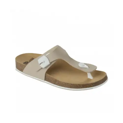 Tongs Scholl Spikey SS5 Femme Beige / Blanc Taille 35