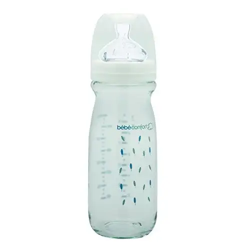 Bebe Confort Biberon Verre Résistant à la Chaleur 270 ml Taille 1