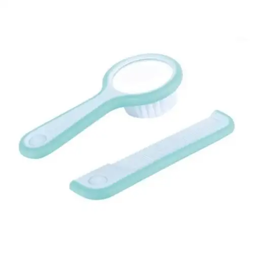Bebe Confort Peigne Et Brosse Avec Miroir Intégré Couleur Bleu