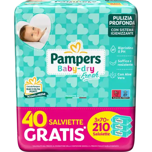 Pampers Baby Fresh Formule exclusive 3x70 Lingettes
