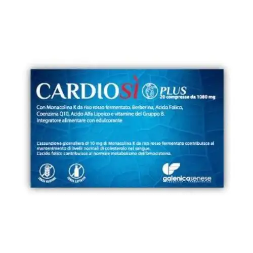 Galenica Senese Cardiosì Plus Complément Alimentaire 20 Comprimés