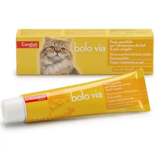 Bolo Via Pâtes Appétissantes pour l'Élimination des Boules de Poils chez les Chats 50g