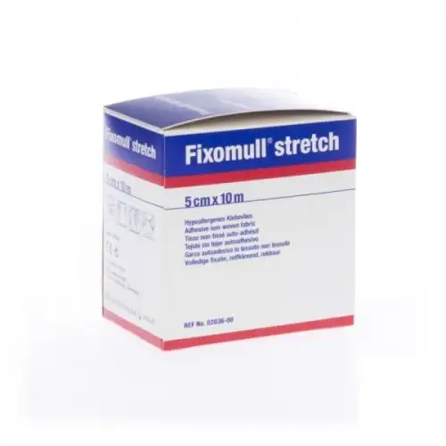 BSN Fixomull Stretch Gaze Auto-Adhésive en Non-tissé Stretch 10m x 5cm