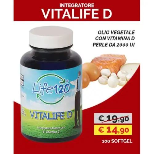 Life 120 Vitalife D Complément Alimentaire 100 Capsules Molles