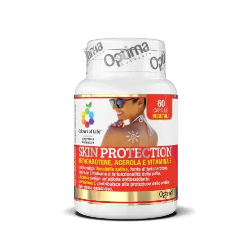 Protection de la peau Bétacarotène Acérola E Vitamine E Colors Of Life® Optima Naturals 60 Gélules