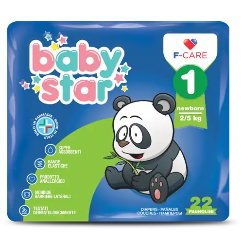 Baby Star Couches 1 nouveau-né 2-5kg 22 pièces