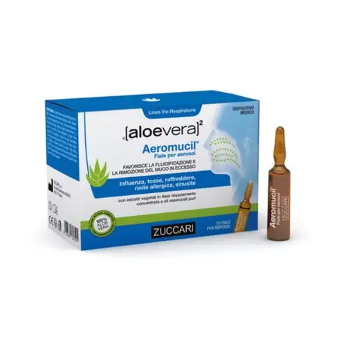 Aloevera2 Aeromucil 10 Ampoules 5ml