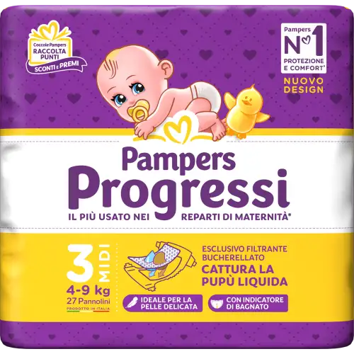 PAMPERS PROG MIDI 27PCS