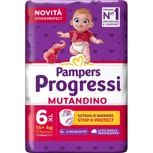 PAMPERS PROG MUT XL CP15PCS