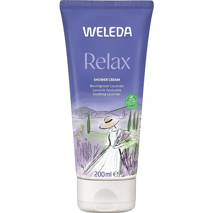 WELEDA Soin de doucheAvec un parfum qui détend, c'est prouvé. Pour une peau douce et bien soignée