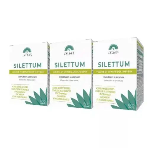 SILETTUM - Compléments Force des Cheveux - Programme 2+1 Mois Offert