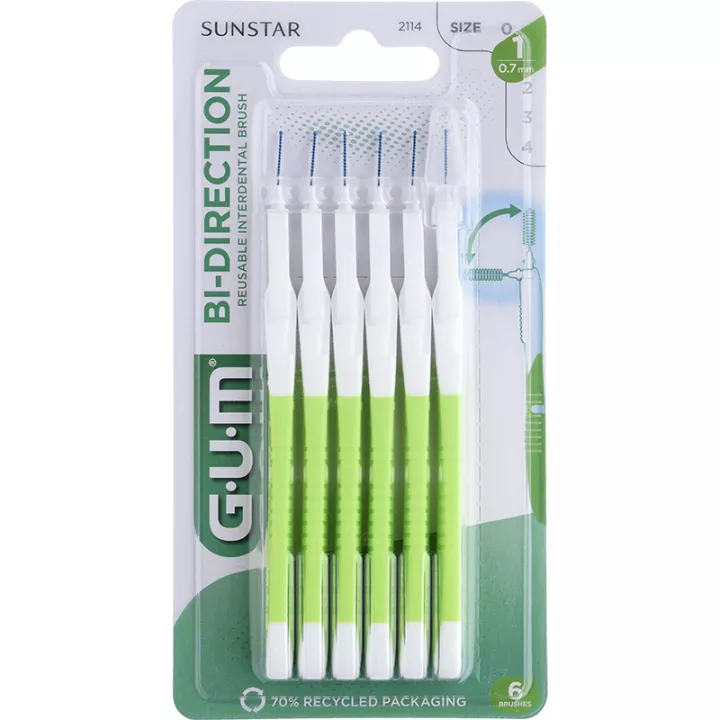 Sunstar Gum Brossette Interdentaire Bi-Direction 0,7 mm