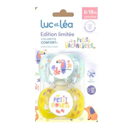 LUC ET LÉA Duo Sucette Anatomique 6-18mois Edition limitée