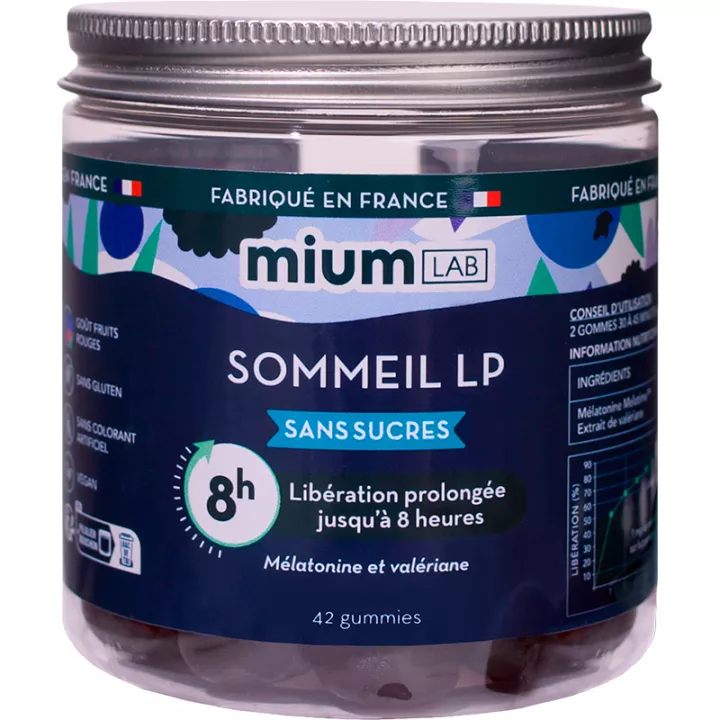 Mium Lab Sommeil LP 8h 42 gummies sans sucres