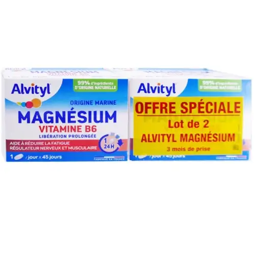 ALVITYL - Magnésium Vitamine B6 -  2 x 45 comprimés