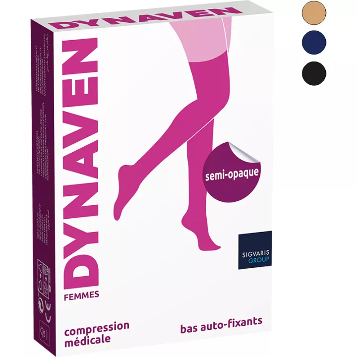 Sigvaris Dynaven Pure Semi-opaque Chaussettes de Contention Femme Classe 2