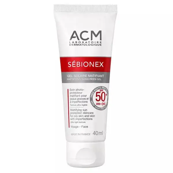 ACM Sébionex Gel Solaire Matifiant SPF50+ 40ml