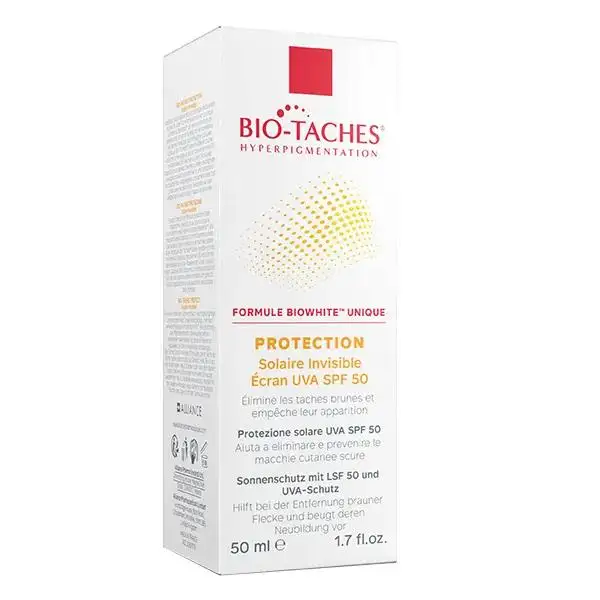 Alliance Pharma Bio-Taches ®Solaire Haute Protection Invisible SPF50 50ml