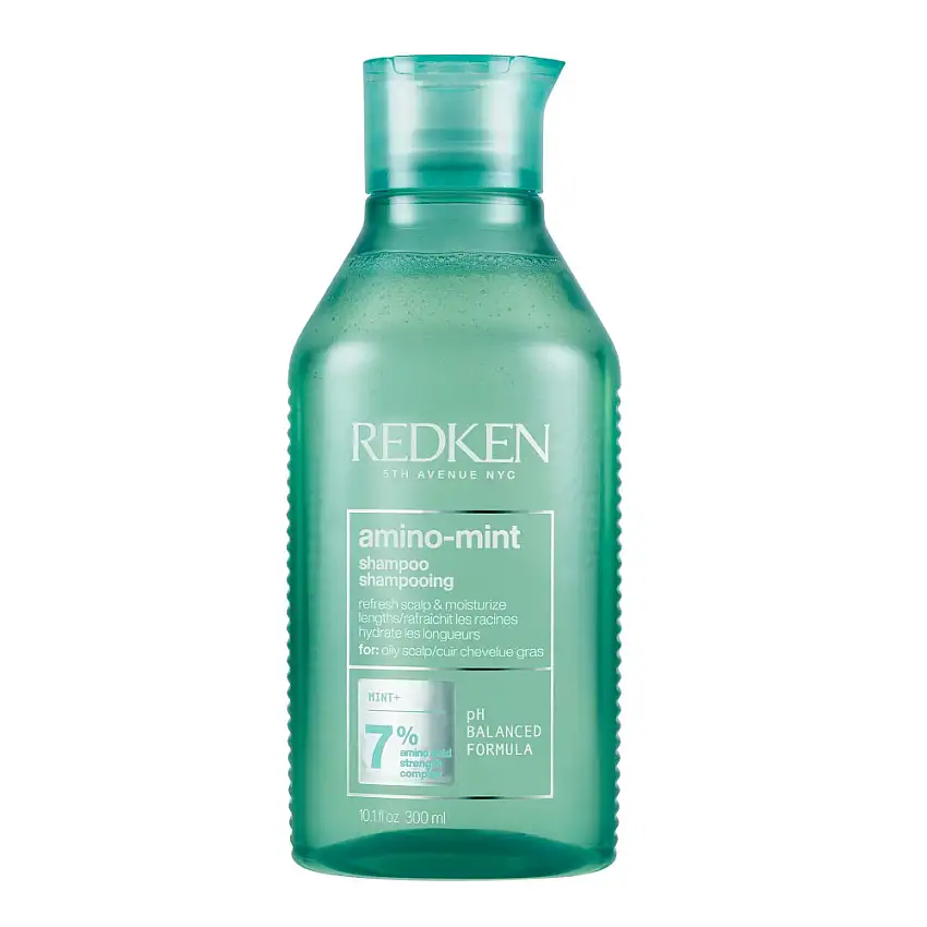 Amino Mint Shampoing Purifiant Pour  Racines Grasses Pointes Sèches 300 ml