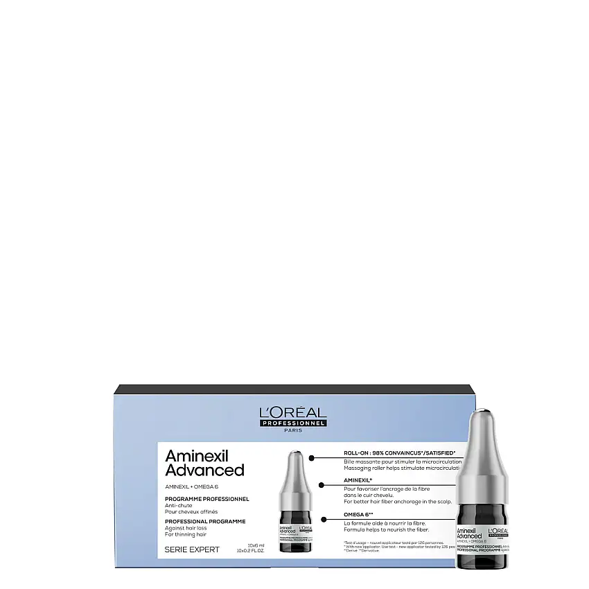 Série Expert Aminexil Advanced Traitement anti-chute cheveux 10x6ml