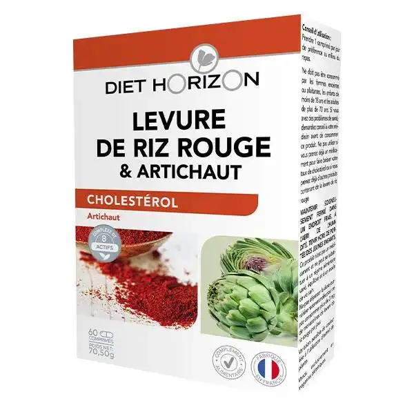 Diet Horizon Levure de Riz Rouge 60 comprimés