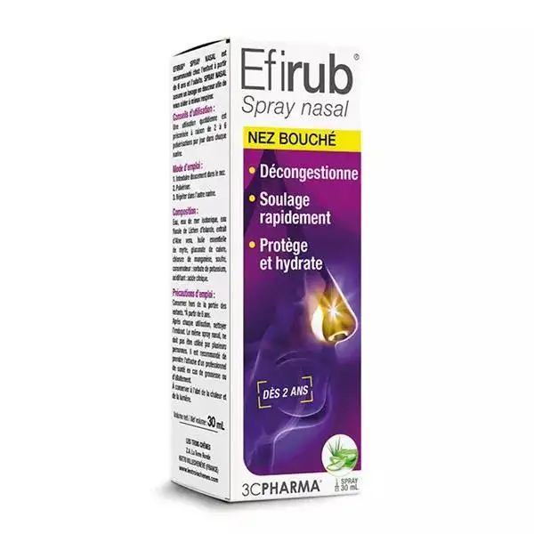 3C Pharma Efirub Spray Nasal Dès 2 ans 20ml
