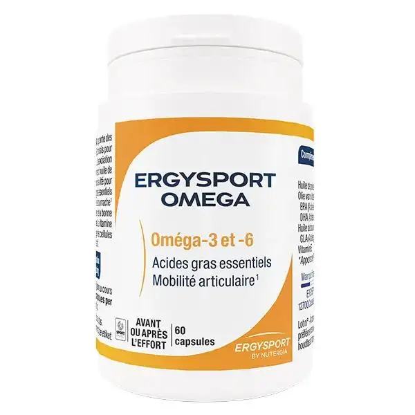 Nutergia Ergysport Omega Oméga-3 et 6 60 caps
