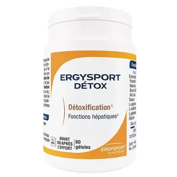 Nutergia Ergysport Détox Détoxification 60 gélules