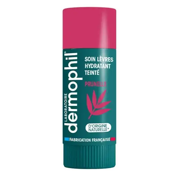 Dermophil Baume Lèvres Hydratant Teinté Prunelle 4g