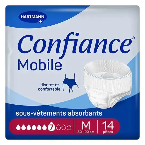 Hartmann Confiance Mobile Absorption 7 Gouttes Taille M 14 sous-vêtements