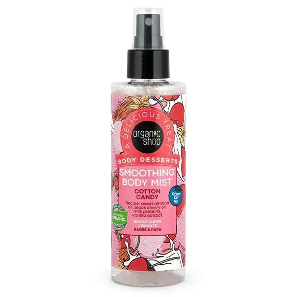 Organic Shop Brume corps lissante Barbe à papa - 200ml