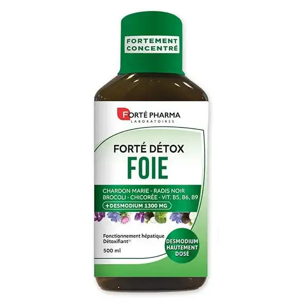 Forté Pharma Forté Détox Foie Exces Fatigue Desmodium Radis noir 500ml