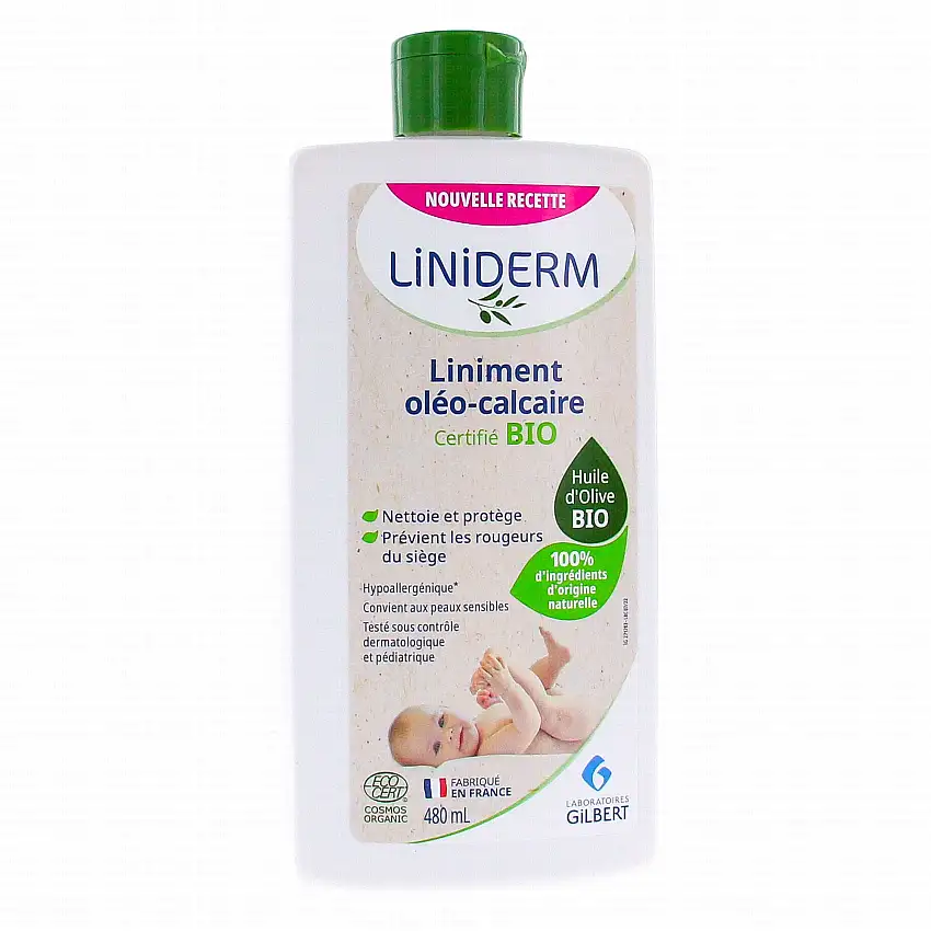 GILBERT Liniderm Liniment Oléo-Calcaire Bio 480ml