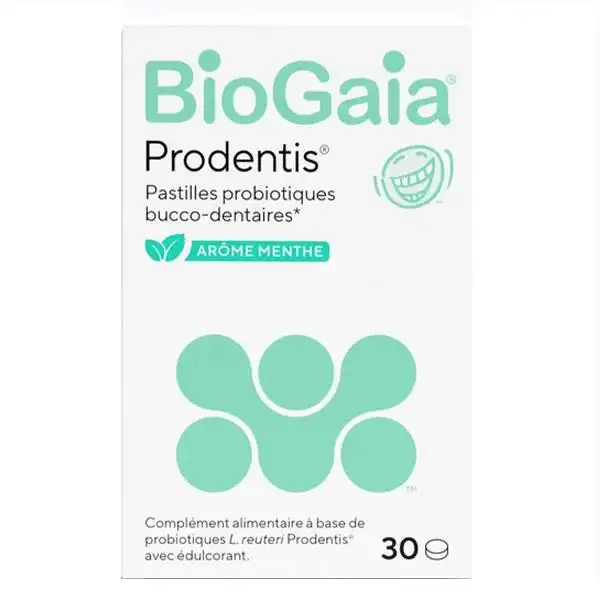 BioGaia® Prodentis® arome Menthe 30 pastilles à sucer