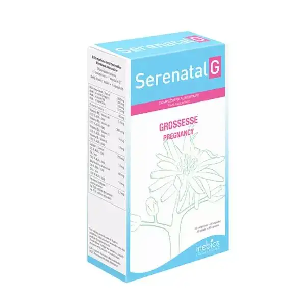 Inebios Serenatal G Grossesse 30 comprimés + 30 capsules