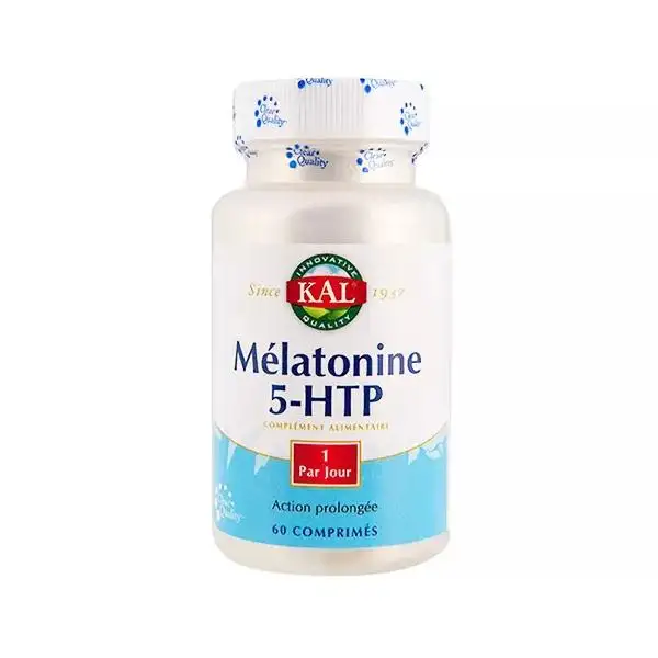 Kal Mélatonine + 5HTP 50mg 60 comprimés