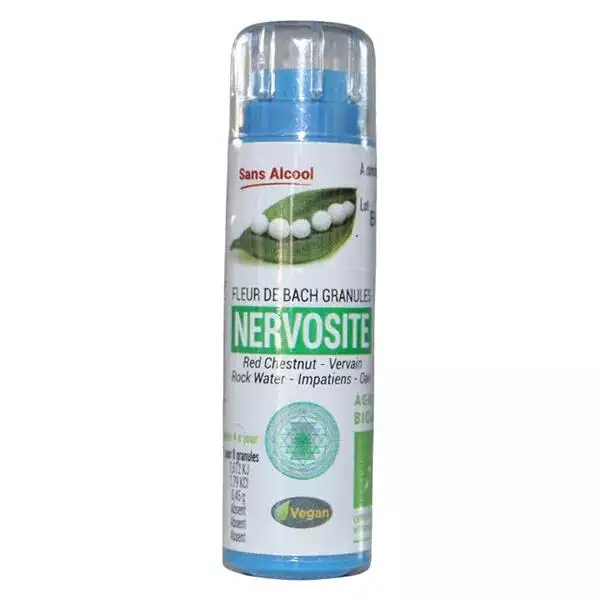 Kosmeo Complexe Fleurs de Bach 0% Alcool Nervosité Bio - 120 granules