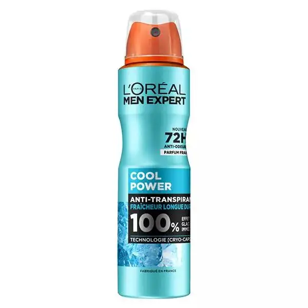 L'Oréal Men Expert Cool Power Déodorant Spray Frais 150ml