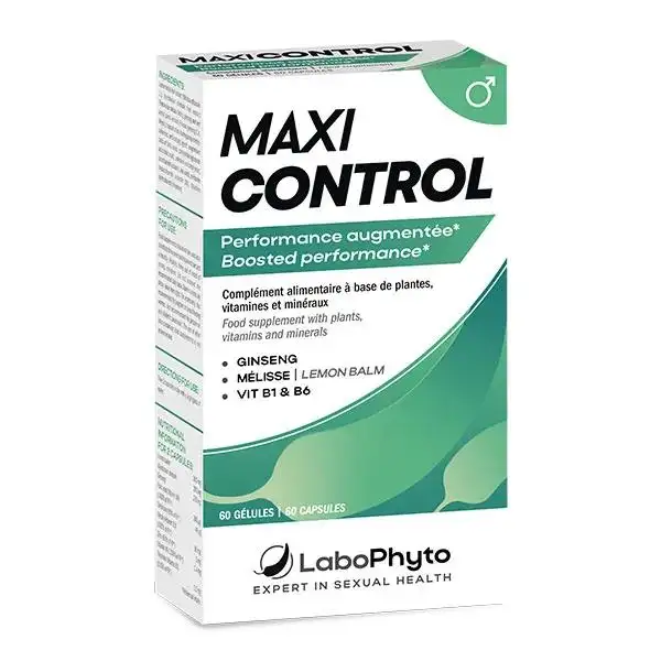 Labophyto MAXI CONTROL - cure retard de l'éjaculation - 60 gélules