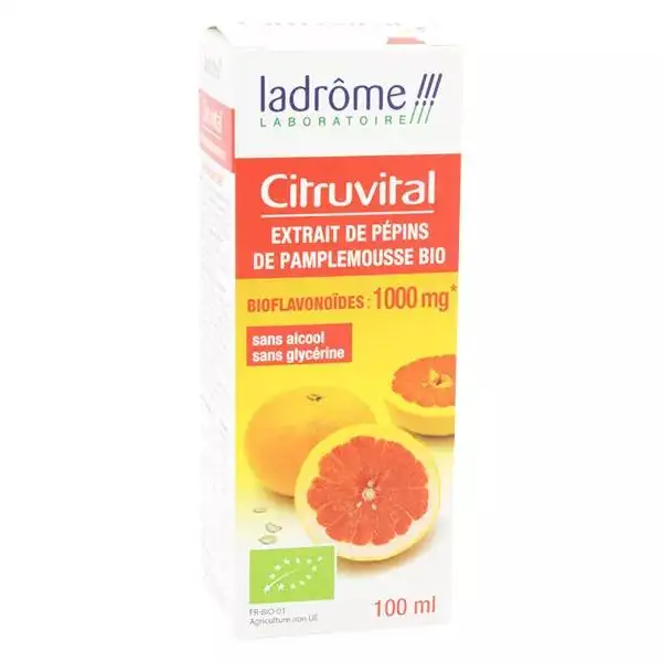 Ladrôme Citruvital Extrait de Pépins de Pamplemousse Bio 100ml