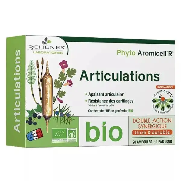 Les 3 Chênes Phyto Aromicell'R Articulations Bio 20 ampoules