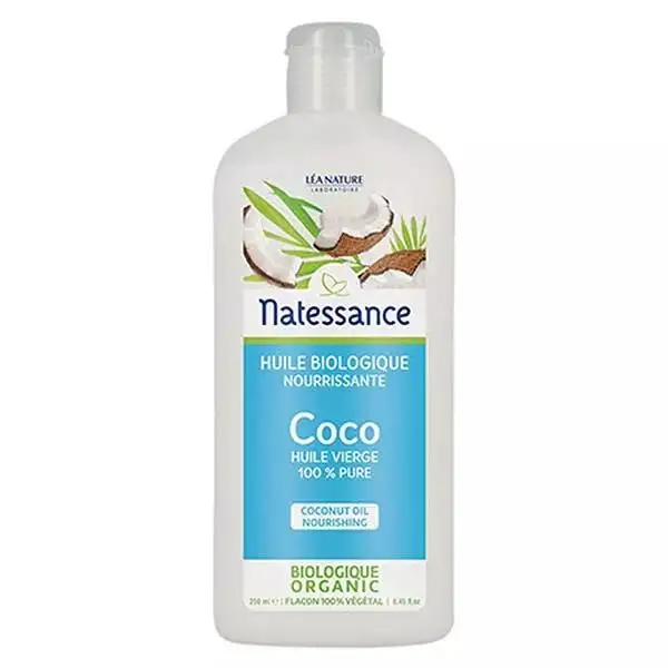 Natessance Huile de Coco Bio 100% Pure 250ml