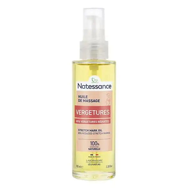 Natessance Huile de massage Vergetures 100ml
