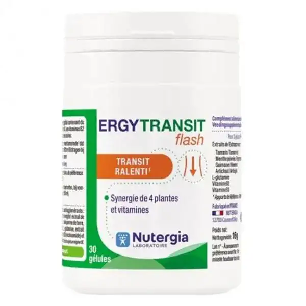 Nutergia Ergystransit Flash Transit Ralenti 30 gélules