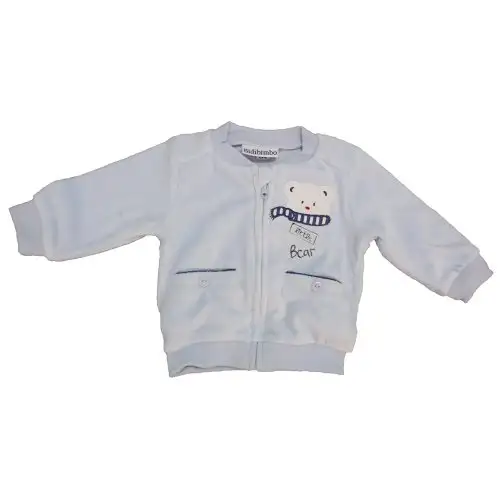 Veste polaire bébé garçon Bidibimbo bleu ciel 6 - 9 mois