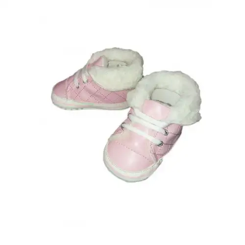 Chaussure bébé fille pastel rose 17