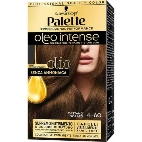 Palette Oil Intense Coloration Permanente 4-60 Brun Doré Schwarzkopf 173g