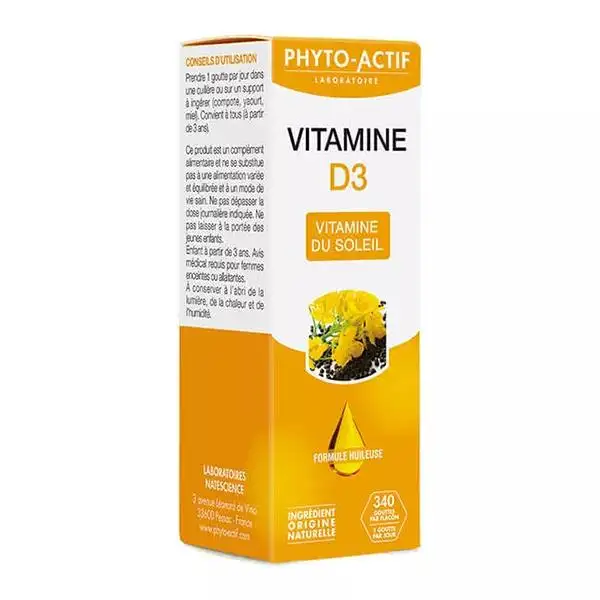 Phytoactif Vitamine D3 400 UI 15ml