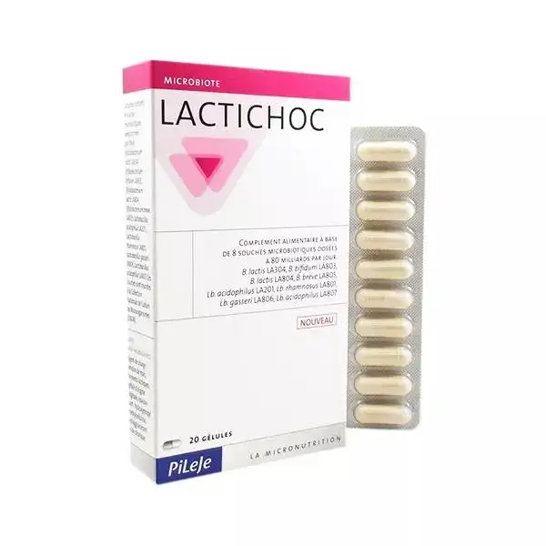 Pileje Lactichoc - Probiotique - 20 gélules